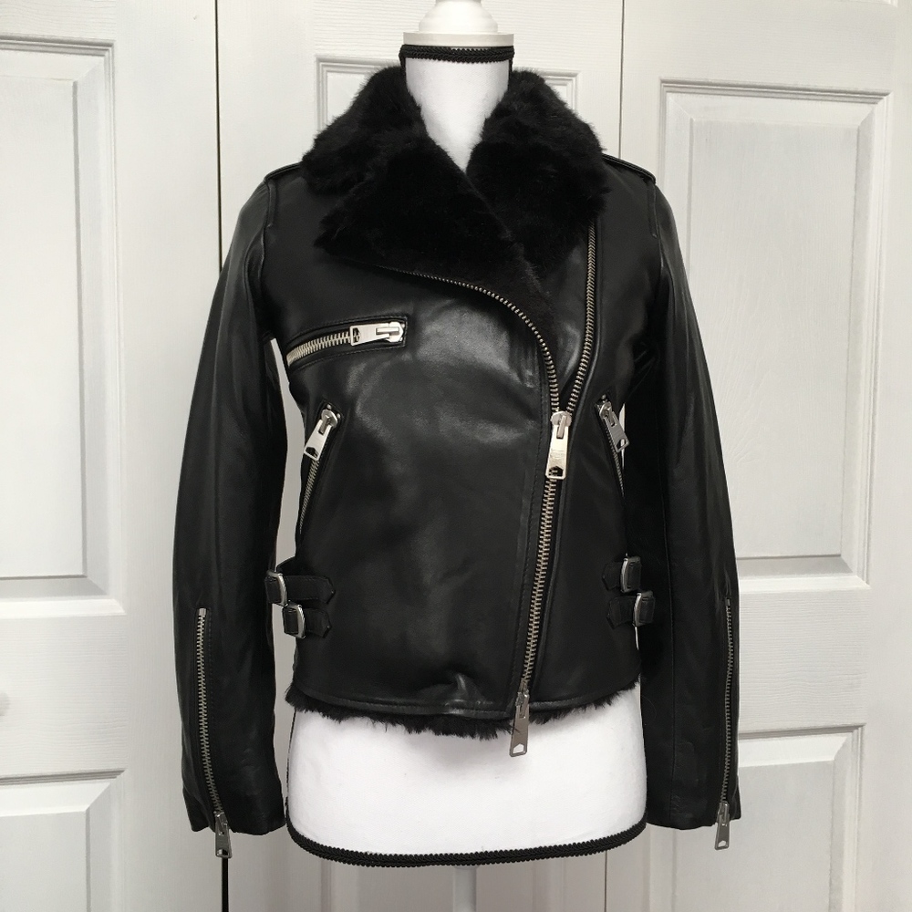 ALL SAINTS HIGGENS LUX BIKER US2 - Picture 3 of 4